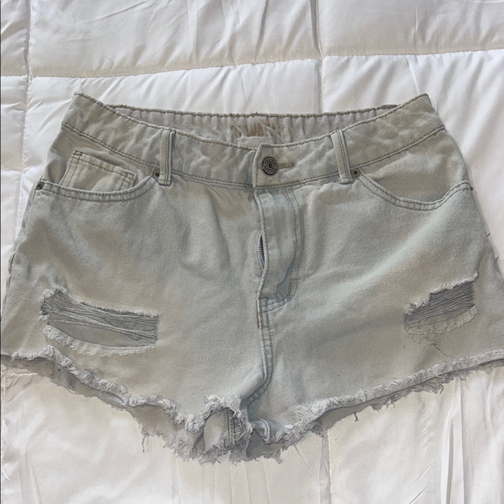 Junior’s Distressed Denim Shorts